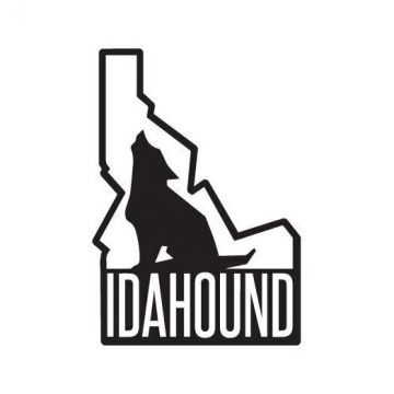 White/Black Logo Sticker
